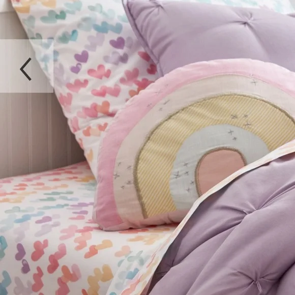 Pottery Barn Retro Heart Organic Sheet Set - Picture 3 of 4